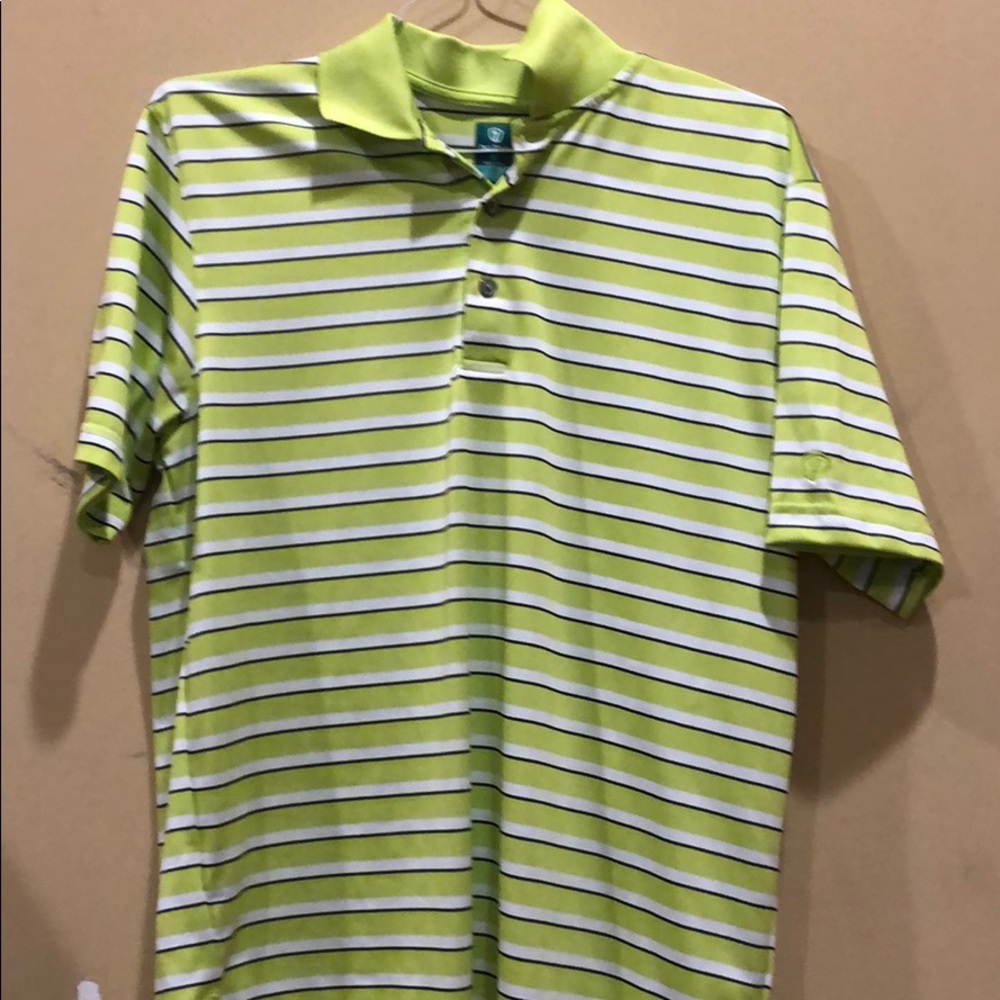 Pro Tour AirPlay Green and White Golf Shirt